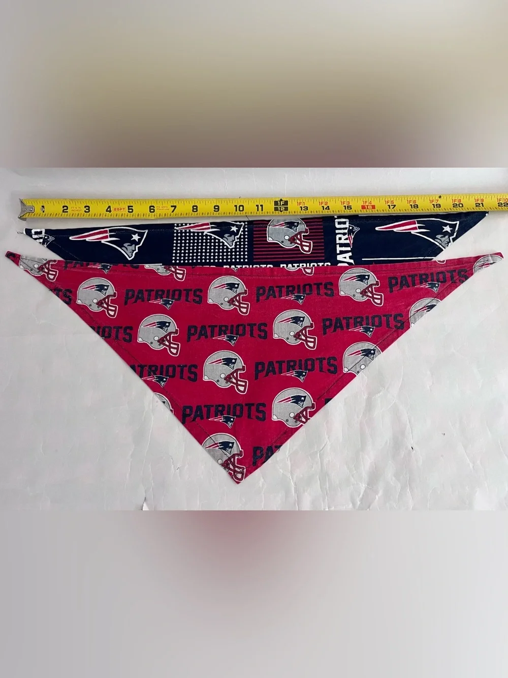 New England Patriots 2 Pack bandanas for pet, kids or adult 21 inch